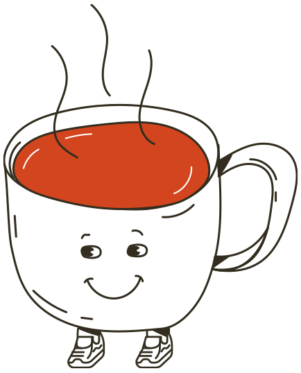 Illustration of a Mug with a face