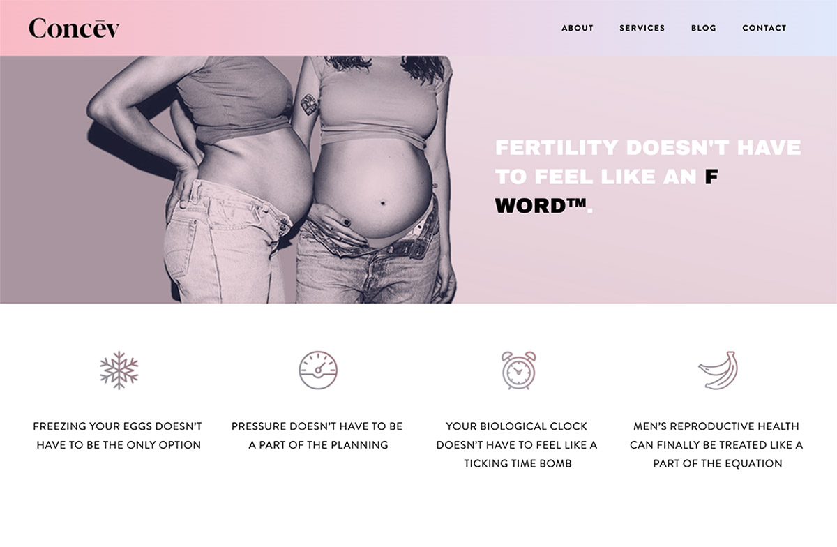Screenshot from Concev website.
