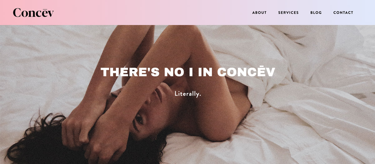 Screenshot from Concev website.