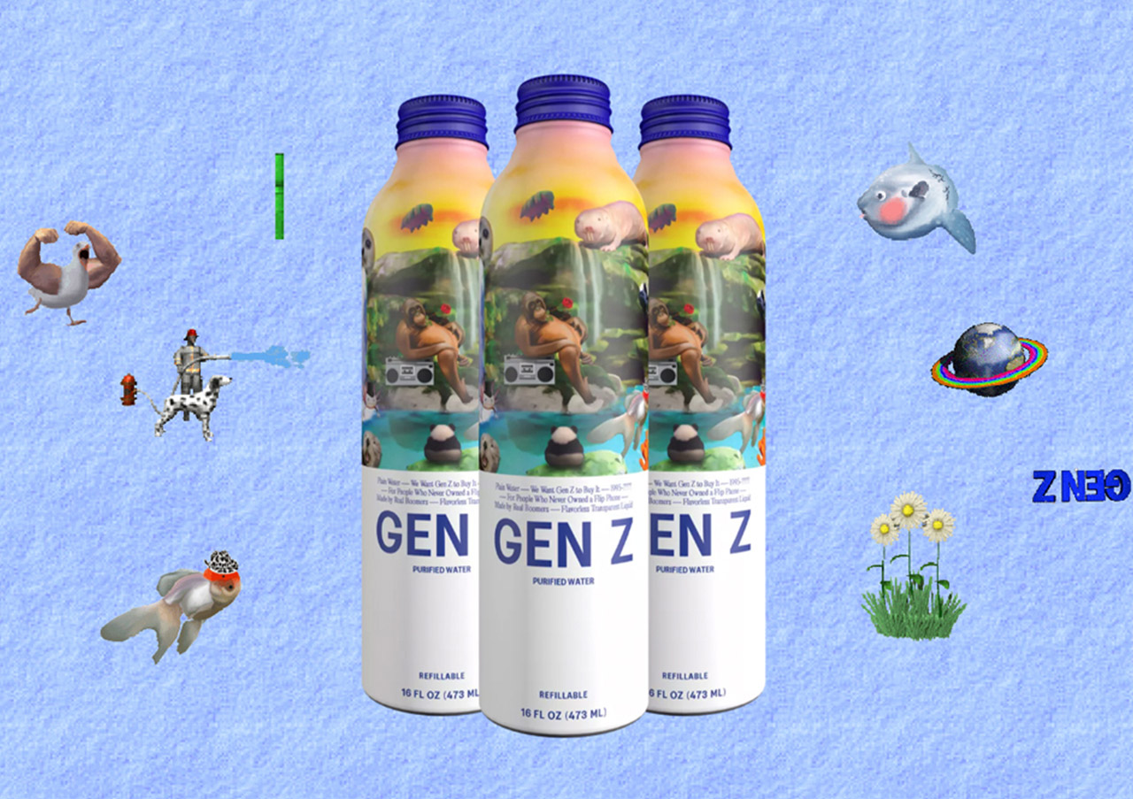 Obedient Humor Branding Agency Trophy Case Feature - Gen Z Water