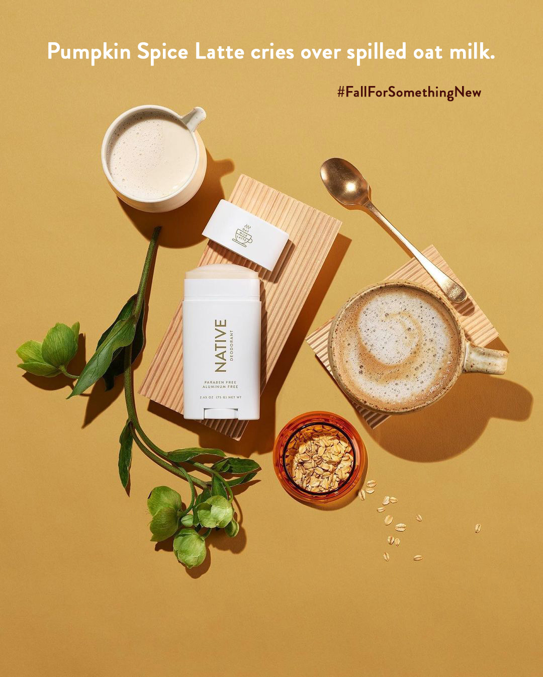 Native "Coffee Haus" Oat Milk campaign.