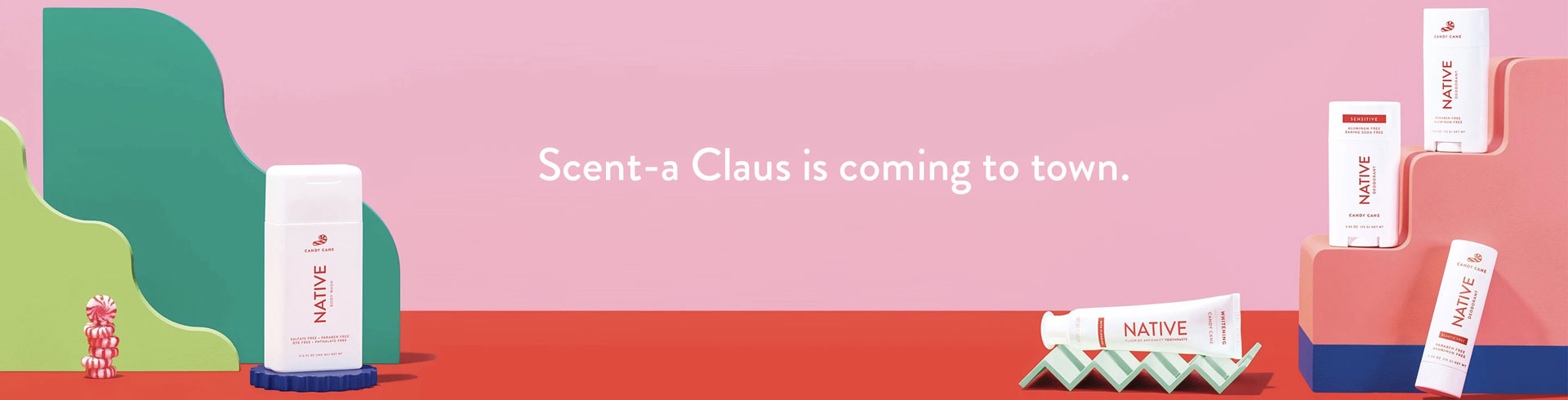 Native’s “Scent-a Claus is coming to town.” campaign. Native's "Scent-a Claus is coming to town." campaign.