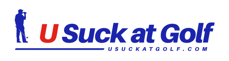 U Suck At Golf Color Logo